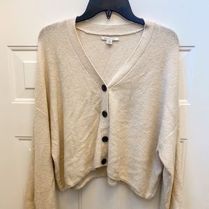 American Eagle Beige Sweater With Buttons